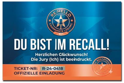 Bild von Die Recall Karte