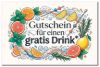 Bild von Gutschein für einen gratis Drink